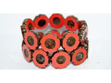 Hawaii flowers 20mm - Table cut beads