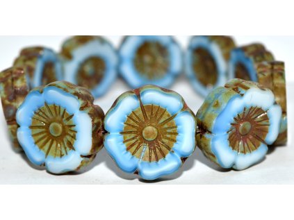 Hawaii flowers 22mm - Table cut beads
