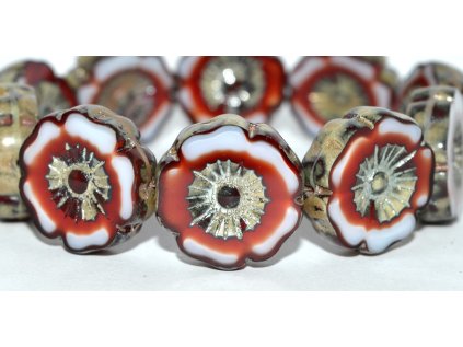 Hawaii flowers 22mm - Table cut beads