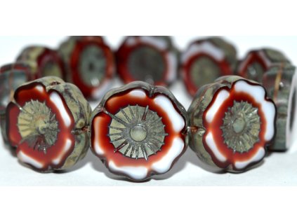 Hawaii flowers 22mm - Table cut beads