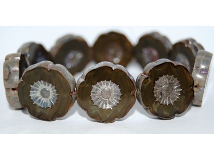 Hawaii flowers 22mm - Table cut beads