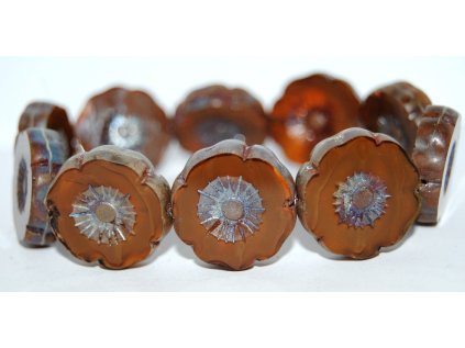 Hawaii flowers 22mm - Table cut beads