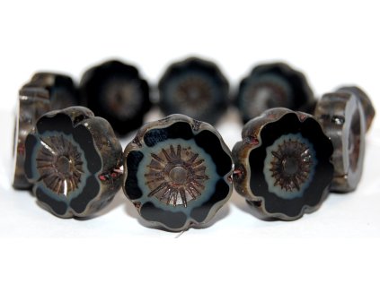 Hawaii flowers 22mm - Table cut beads