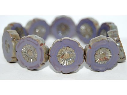 Hawaii flowers 22mm - Table cut beads