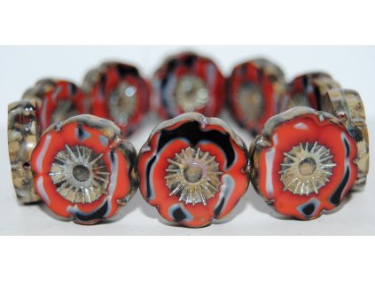 Hawaii flowers 22mm - Table cut beads