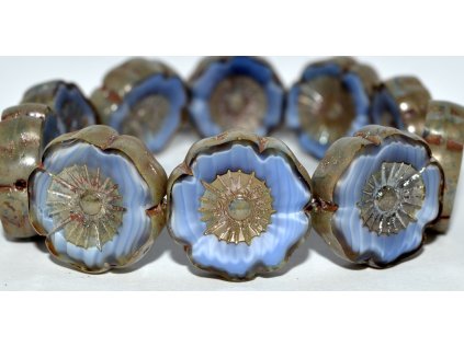 Hawaii flowers 22mm - Table cut beads