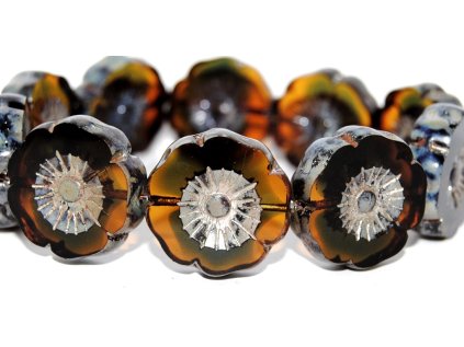 Hawaii flowers 22mm - Table cut beads