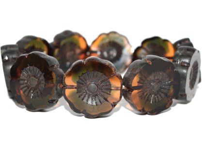 Hawaii flowers 22mm - Table cut beads