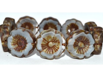 Hawaii flowers 22mm - Table cut beads