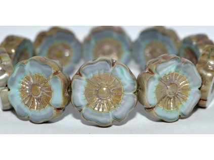 Hawaii flowers 22mm - Table cut beads