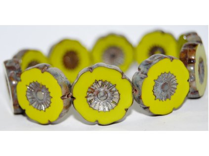 Hawaii flowers 22mm - Table cut beads