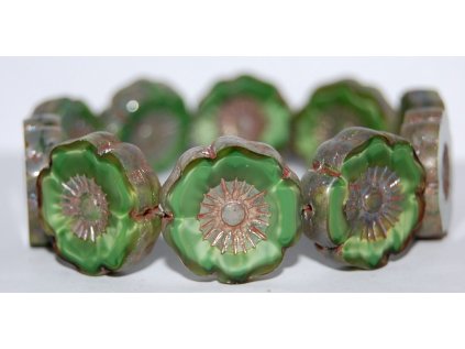 Hawaii flowers 22mm - Table cut beads