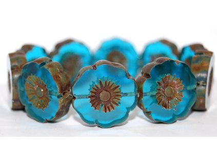 Hawaii flowers 22mm - Table cut beads