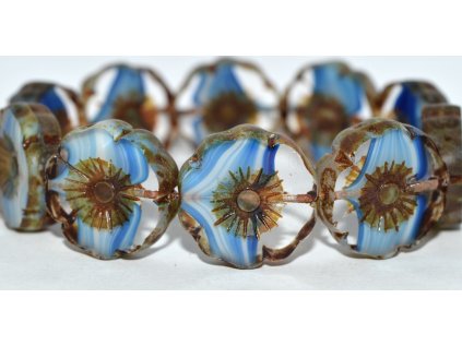 Hawaii flowers 22mm - Table cut beads