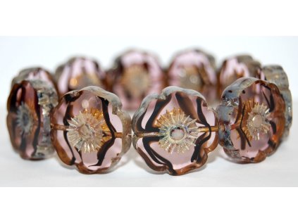 Hawaii flowers 22mm - Table cut beads