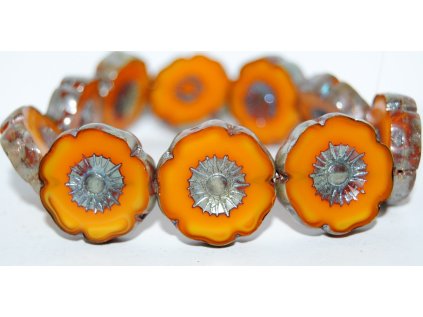 Hawaii flowers 22mm - Table cut beads