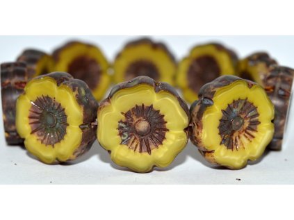 Hawaii flowers 22mm - Table cut beads