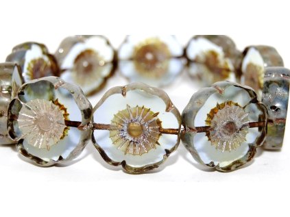 Hawaii flowers 22mm - Table cut beads