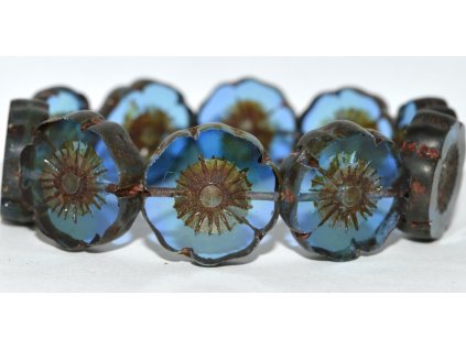 Hawaii flowers 22mm - Table cut beads