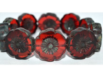 Hawaii flowers 22mm - Table cut beads