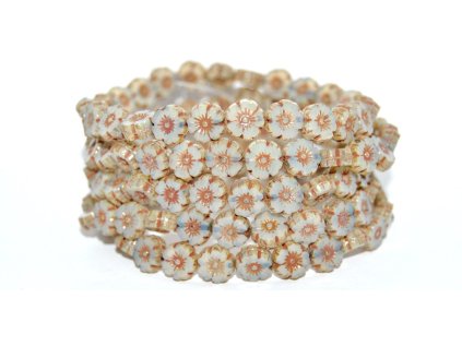 Hawaii flowers 8mm - Table cut beads