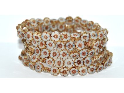 Hawaii flowers 8mm - Table cut beads