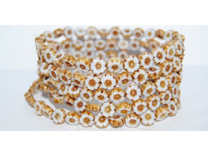 Hawaii flowers 8mm - Table cut beads