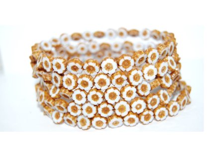 Hawaii flowers 8mm - Table cut beads