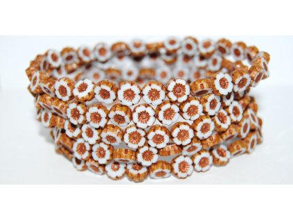 Hawaii flowers 8mm - Table cut beads