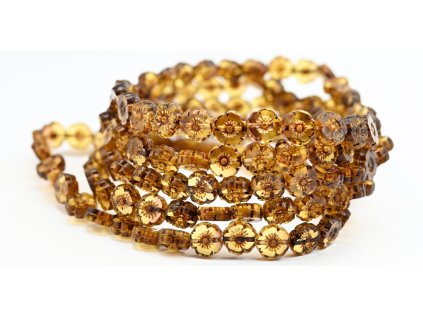 Hawaii flowers 8mm - Table cut beads