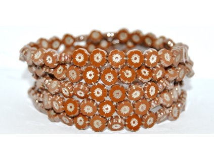 Hawaii flowers 8mm - Table cut beads