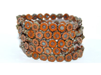 Hawaii flowers 8mm - Table cut beads