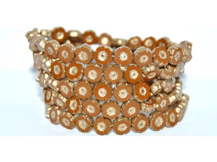 Hawaii flowers 8mm - Table cut beads