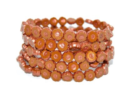 Hawaii flowers 8mm - Table cut beads