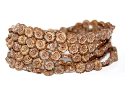 Hawaii flowers 8mm - Table cut beads