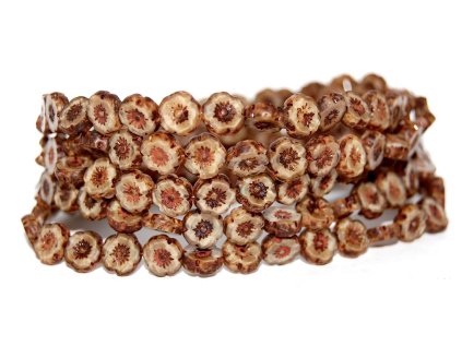 Hawaii flowers 8mm - Table cut beads