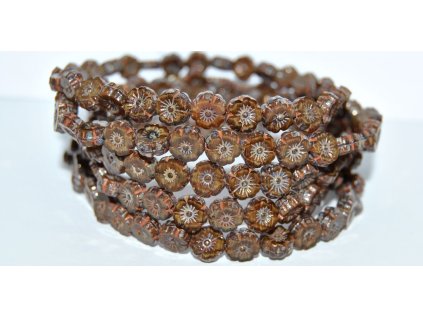 Hawaii flowers 8mm - Table cut beads