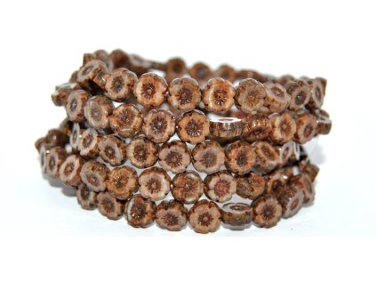 Hawaii flowers 8mm - Table cut beads