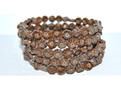 Hawaii flowers 8mm - Table cut beads