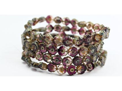 Hawaii flowers 8mm - Table cut beads