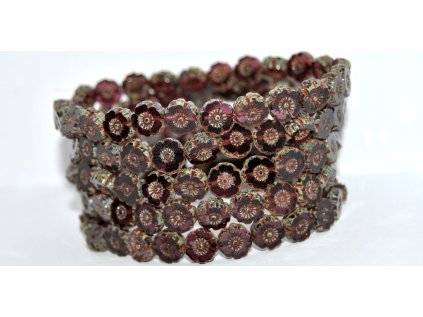 Hawaii flowers 8mm - Table cut beads