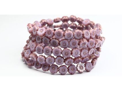 Hawaii flowers 8mm - Table cut beads