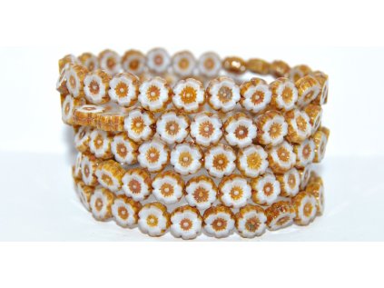 Hawaii flowers 8mm - Table cut beads