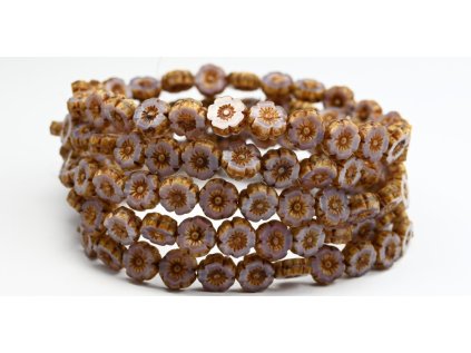 Hawaii flowers 8mm - Table cut beads