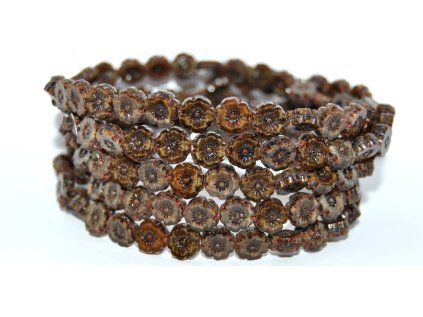 Hawaii flowers 8mm - Table cut beads