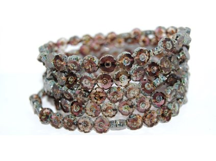 Hawaii flowers 8mm - Table cut beads