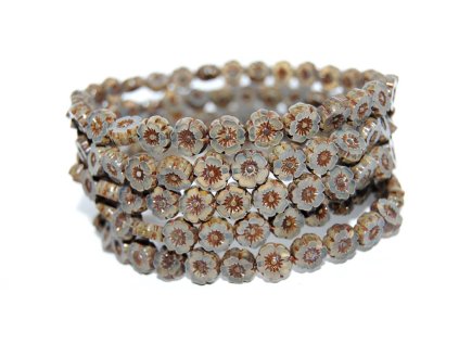 Hawaii flowers 8mm - Table cut beads