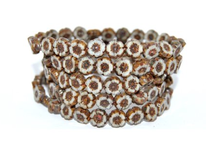 Hawaii flowers 8mm - Table cut beads