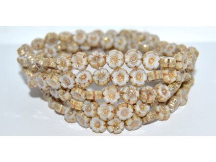 Hawaii flowers 8mm - Table cut beads