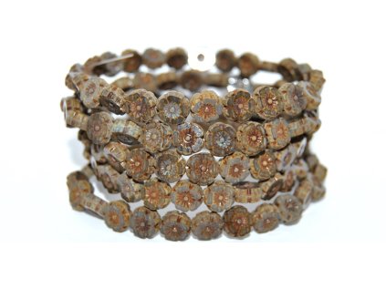 Hawaii flowers 8mm - Table cut beads